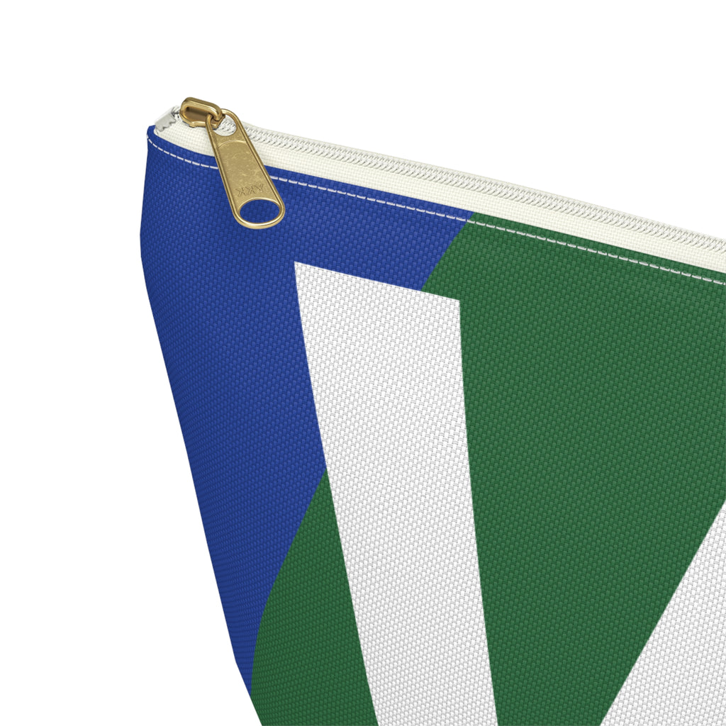 Colorblock Accessory Pouch — Monogram W T-Bottom Cosmetic Bag
