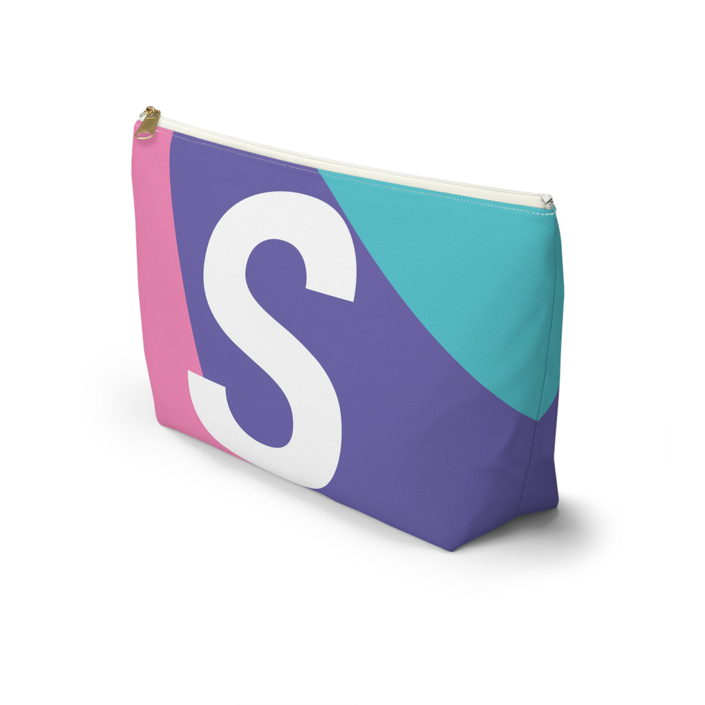 Colorblock Accessory Pouch — Monogram S T-Bottom Cosmetic Bag
