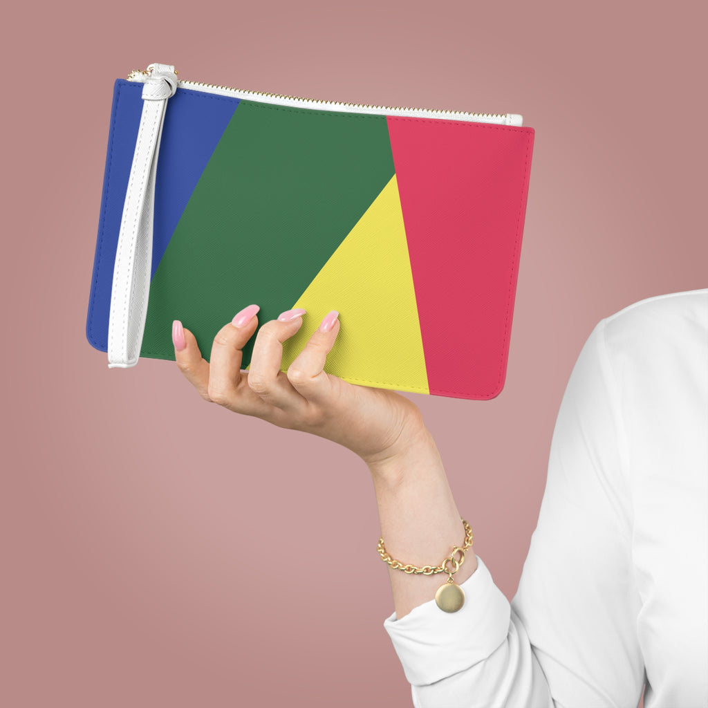 Retro Colorblock Clutch Bag | 80s & 90s Inspired