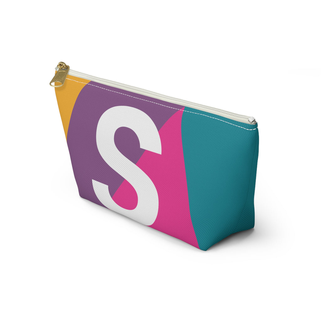 Colorblock Accessory Pouch — Monogram S T-Bottom Cosmetic Bag