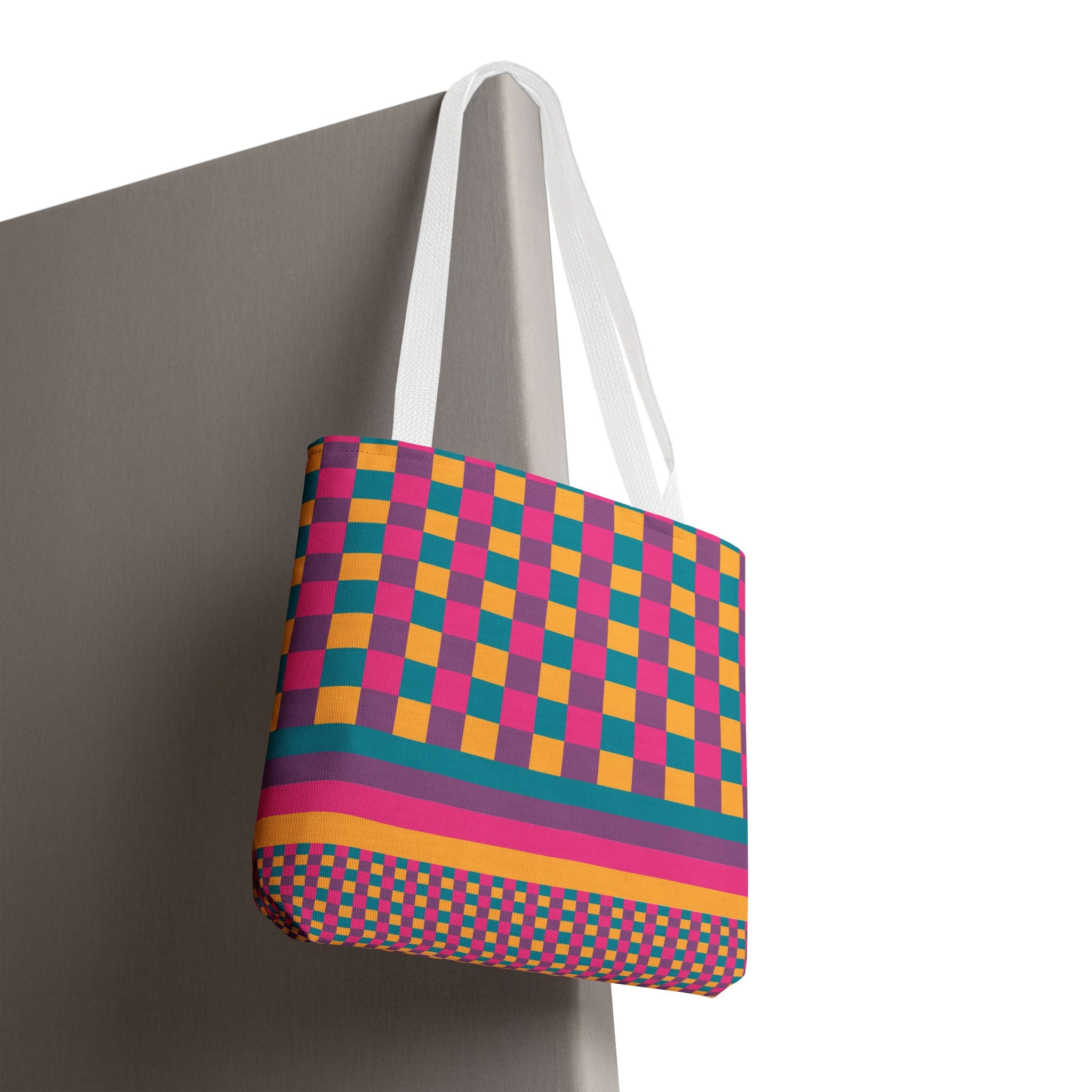 Colorblock Tote Bag