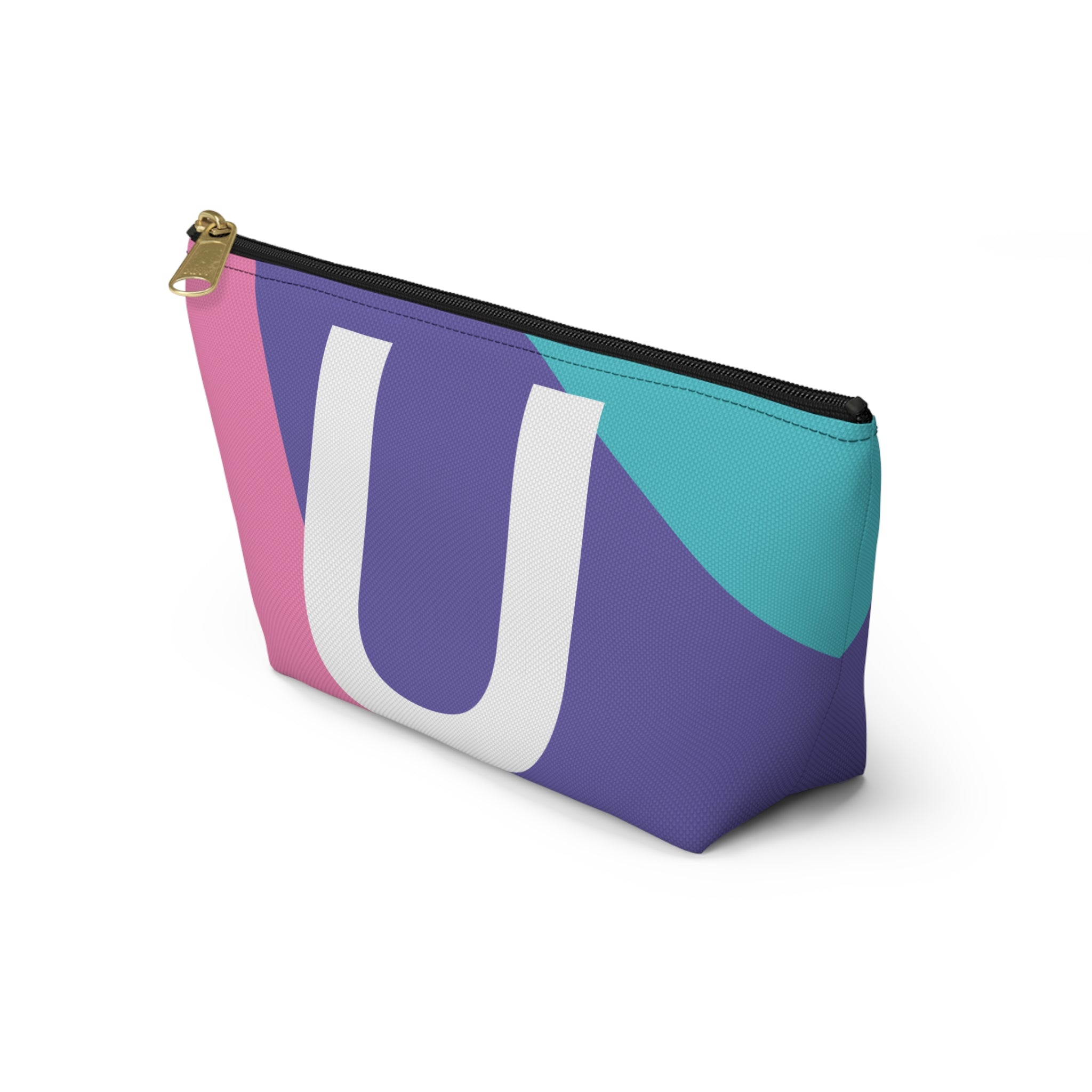 Colorblock Accessory Pouch — Monogram U T-Bottom Cosmetic Bag