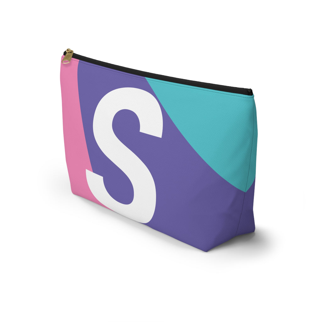 Colorblock Accessory Pouch — Monogram S T-Bottom Cosmetic Bag