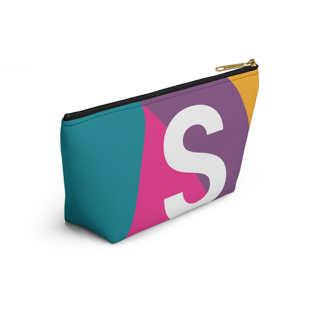 Colorblock Accessory Pouch — Monogram S T-Bottom Cosmetic Bag