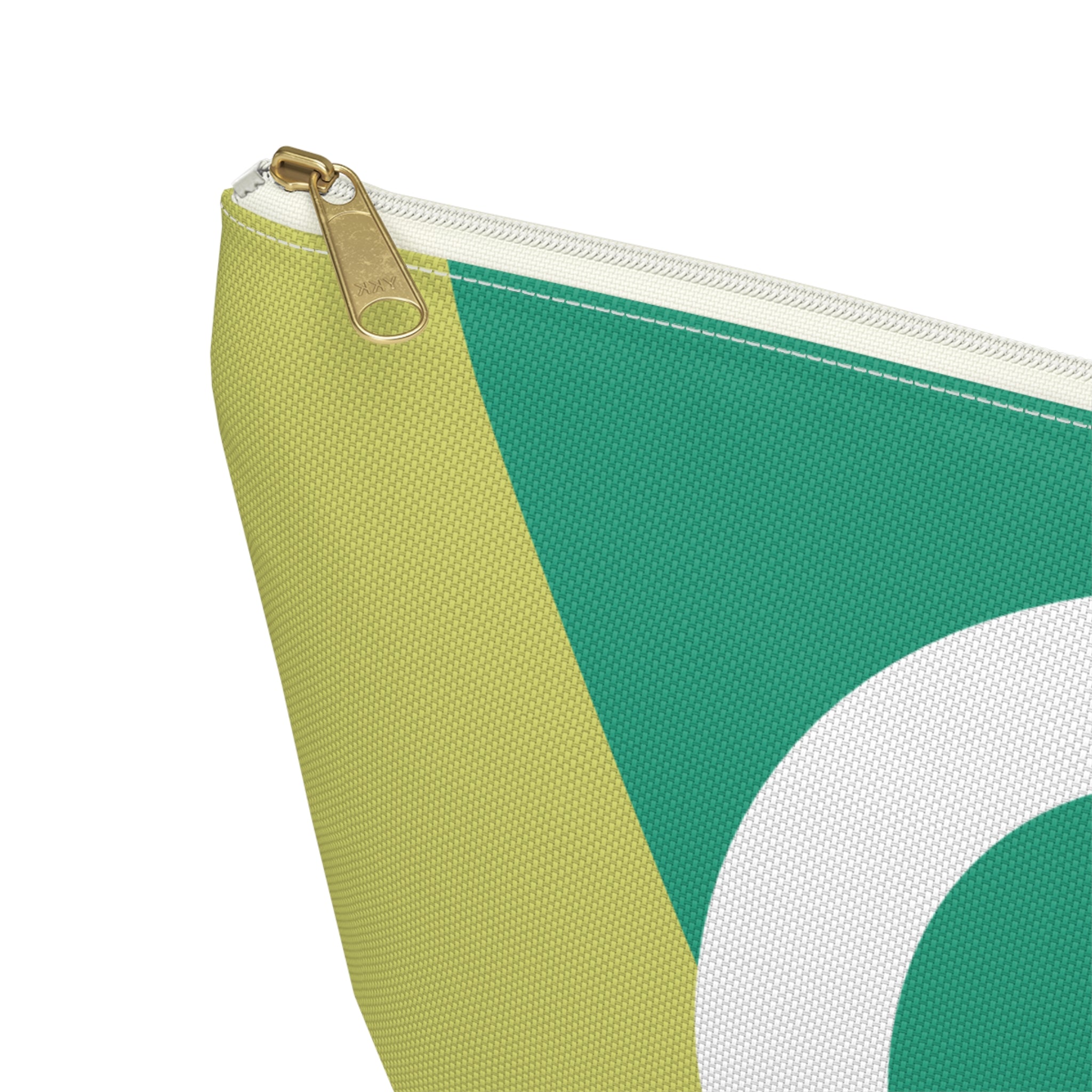 Initials Colorblock Accessory Pouch — Monogram Q T-Bottom Cosmetic Bag