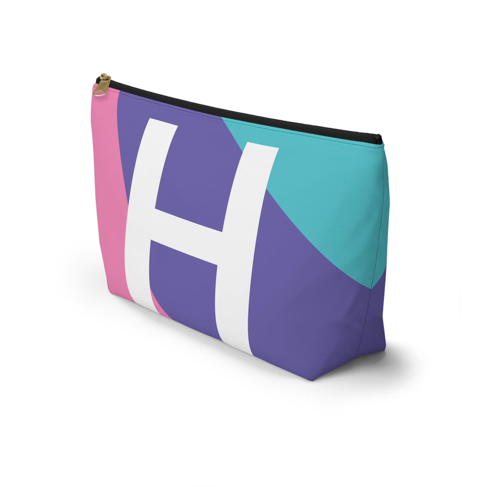 Colorblock Accessory Pouch — Monogram H T-Bottom Cosmetic Bag