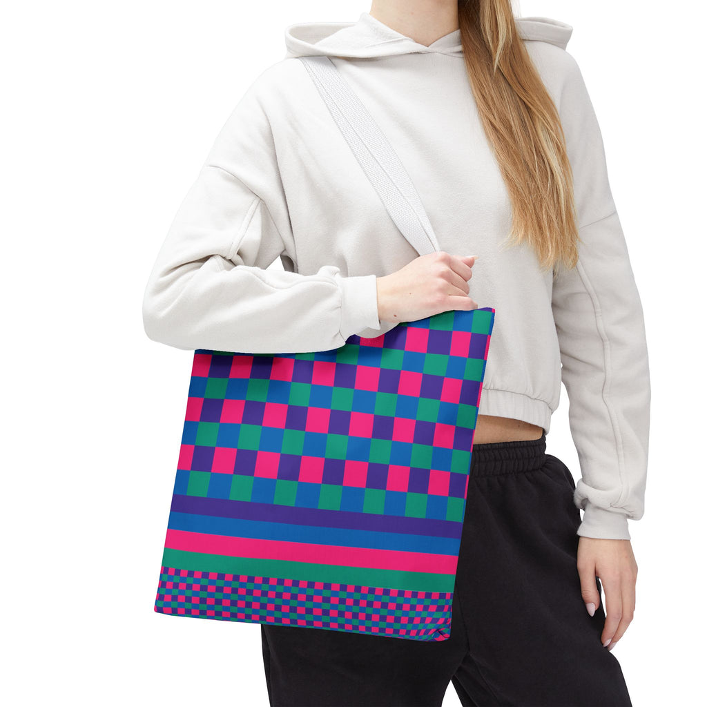 Colorblock Tote Bag