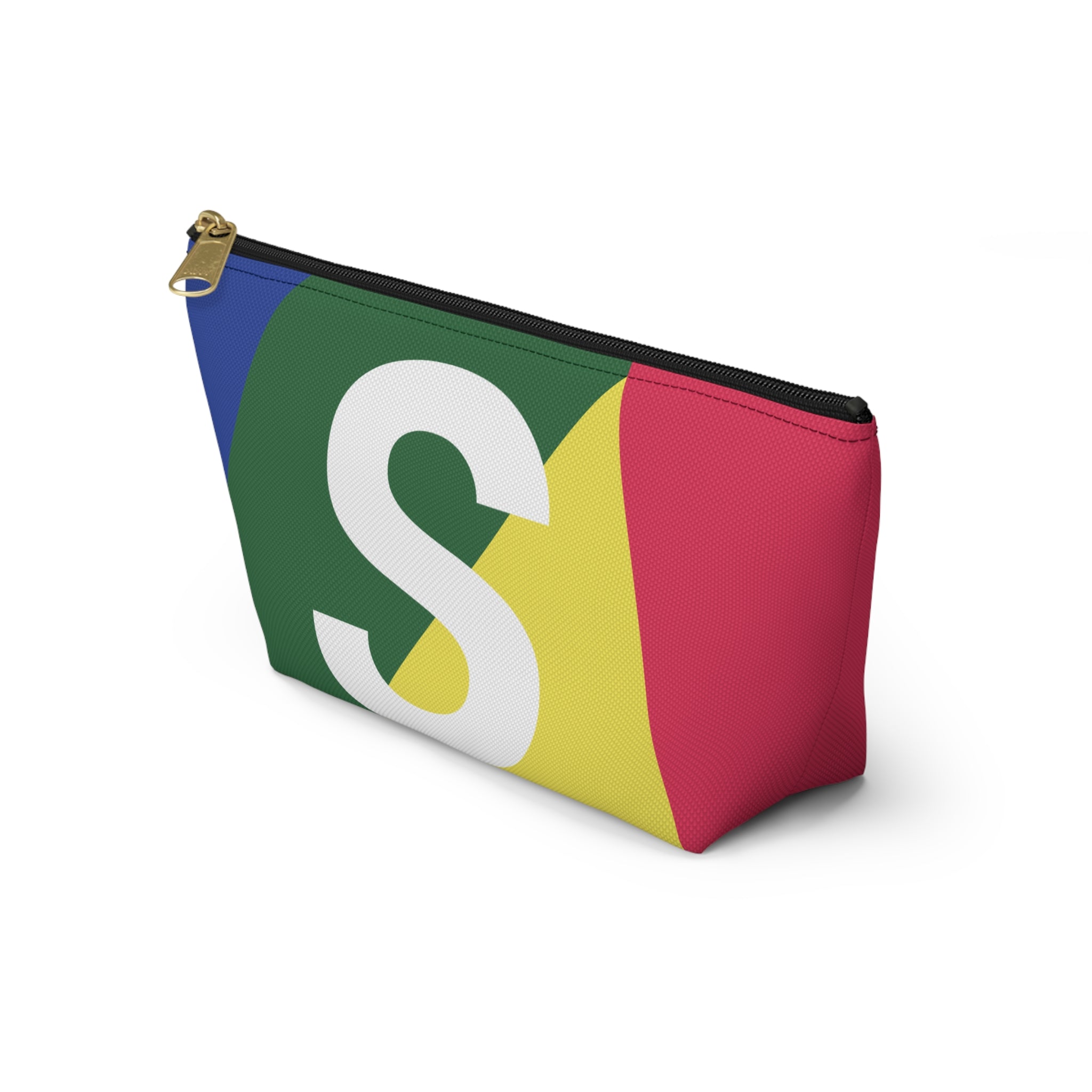 Colorblock Accessory Pouch — Monogram S T-Bottom Cosmetic Bag