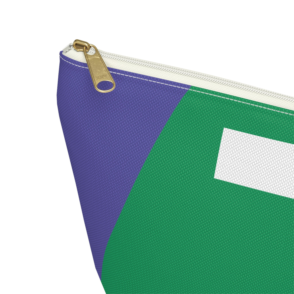 Initials Colorblock Accessory Pouch — Monogram T T-Bottom Cosmetic Bag