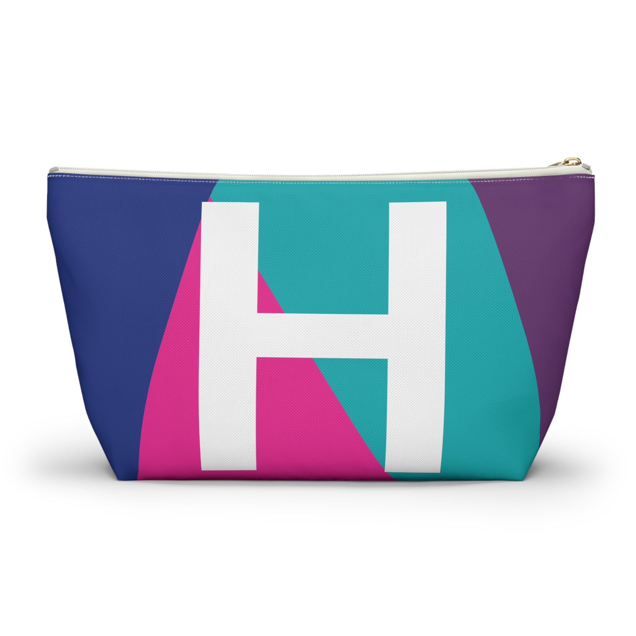 Colorblock Accessory Pouch — Monogram H T-Bottom Cosmetic Bag