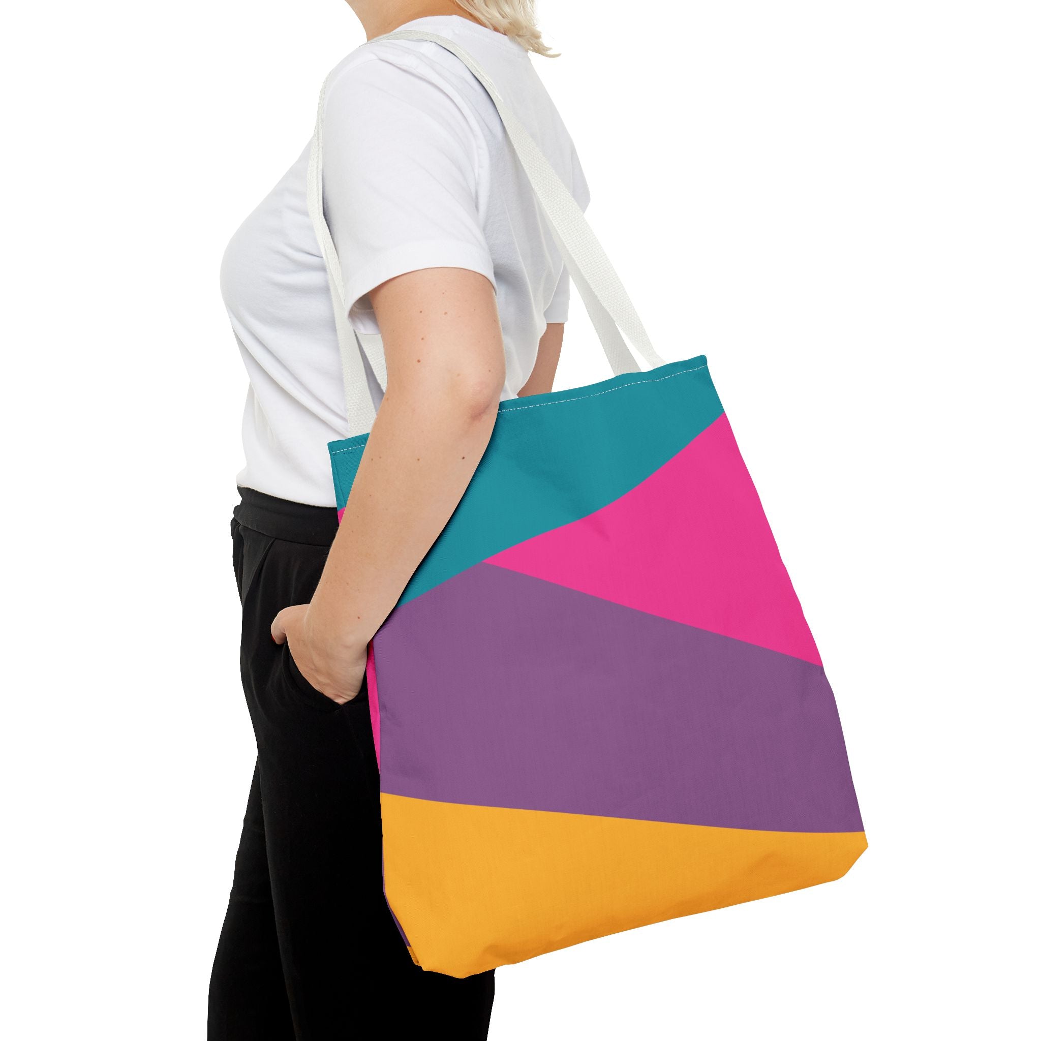 Colorblock Tote Bag