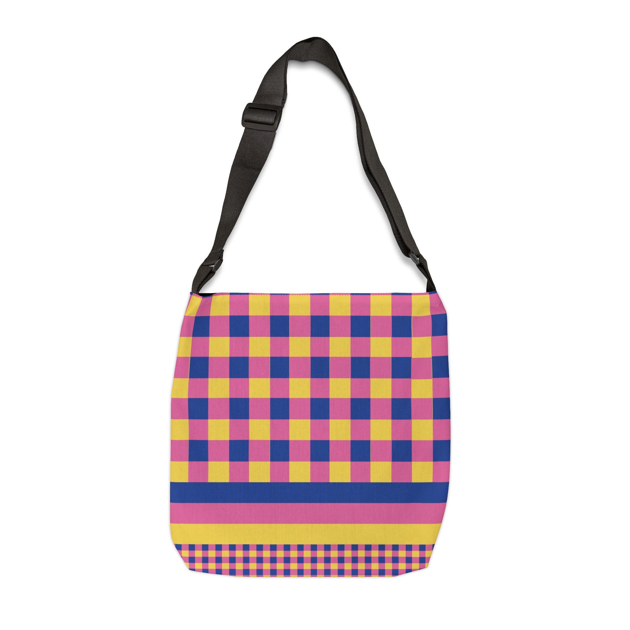 Colorblock Geometric Tote Bag