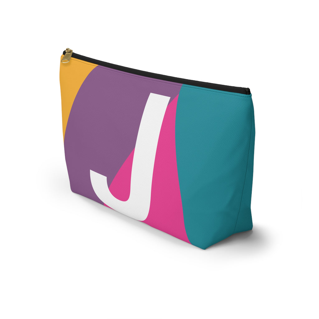 Colorblock Accessory Pouch — Monogram J T-Bottom Cosmetic Bag