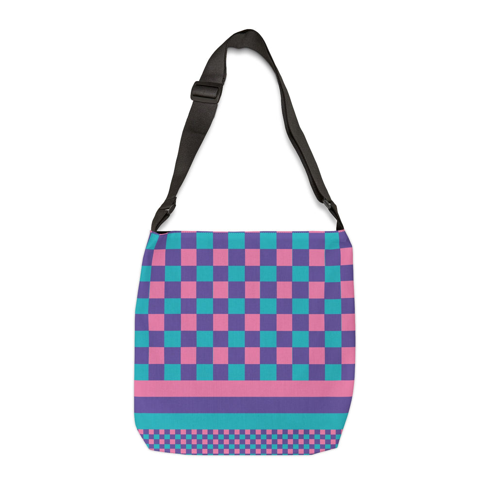 Colorblock Geometric Tote Bag