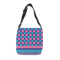 Colorblock Geometric Tote Bag