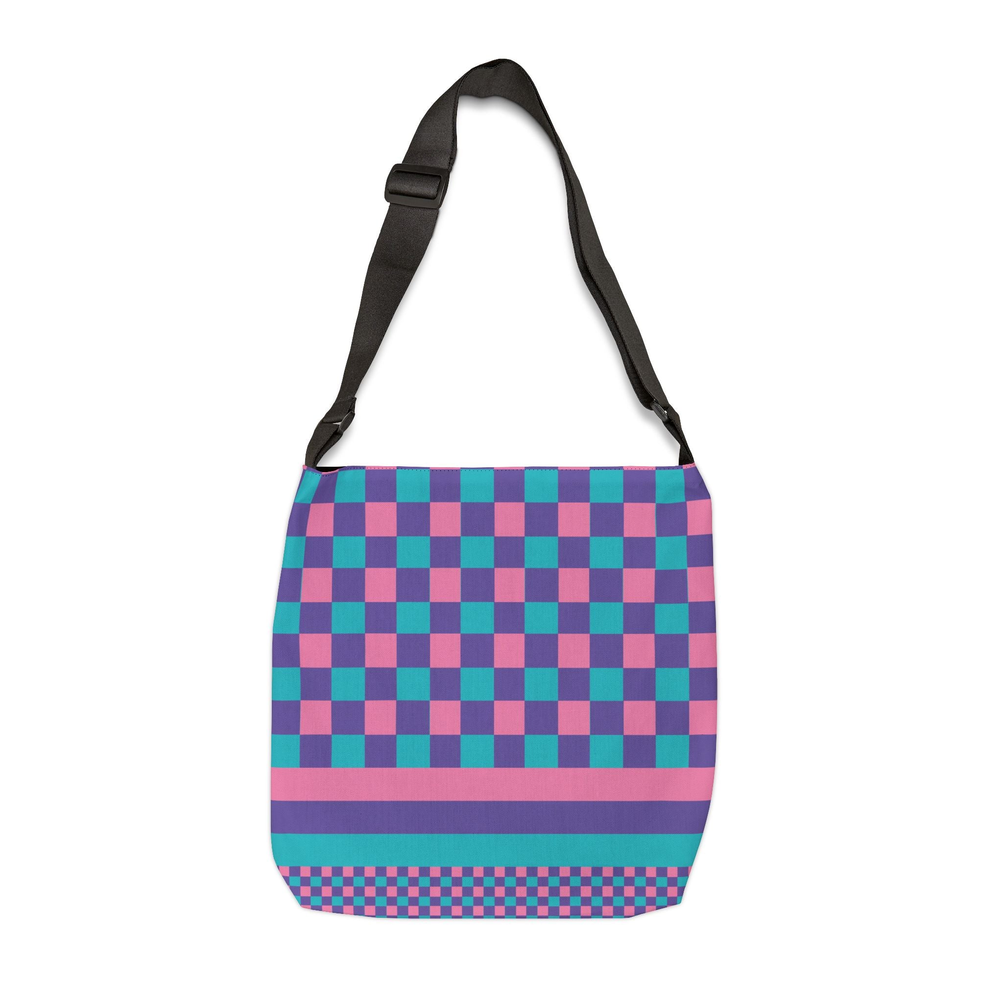Colorblock Geometric Tote Bag