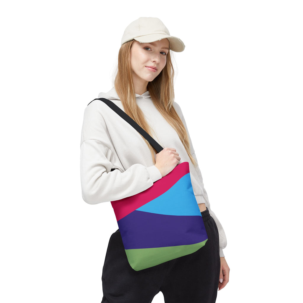 Colorblock Tote Bag