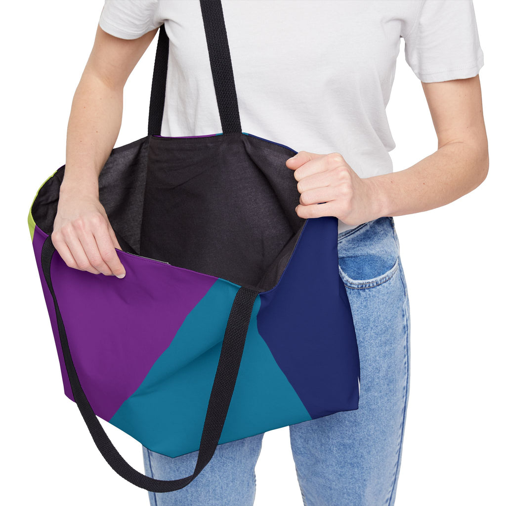 Colorblock Tote Bag