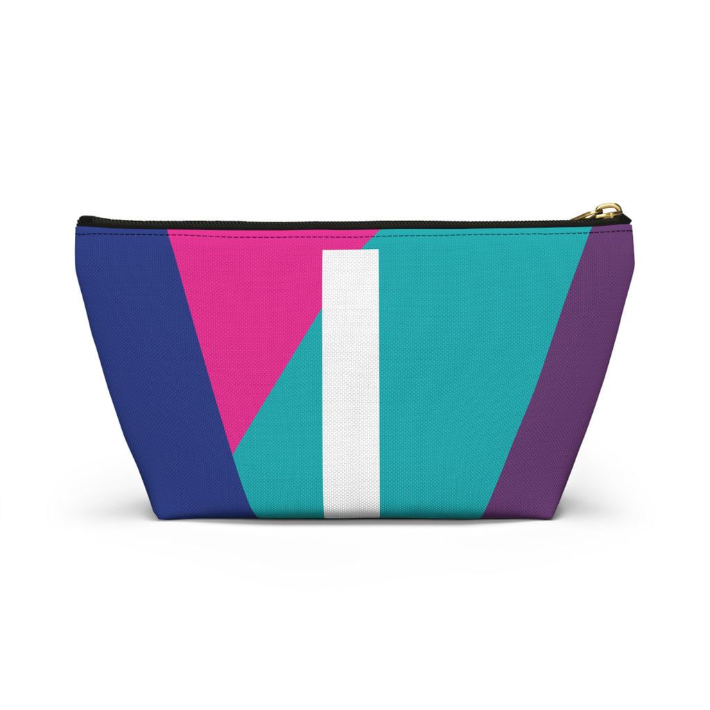 Colorblock Accessory Pouch — Monogram I T-Bottom Cosmetic Bag