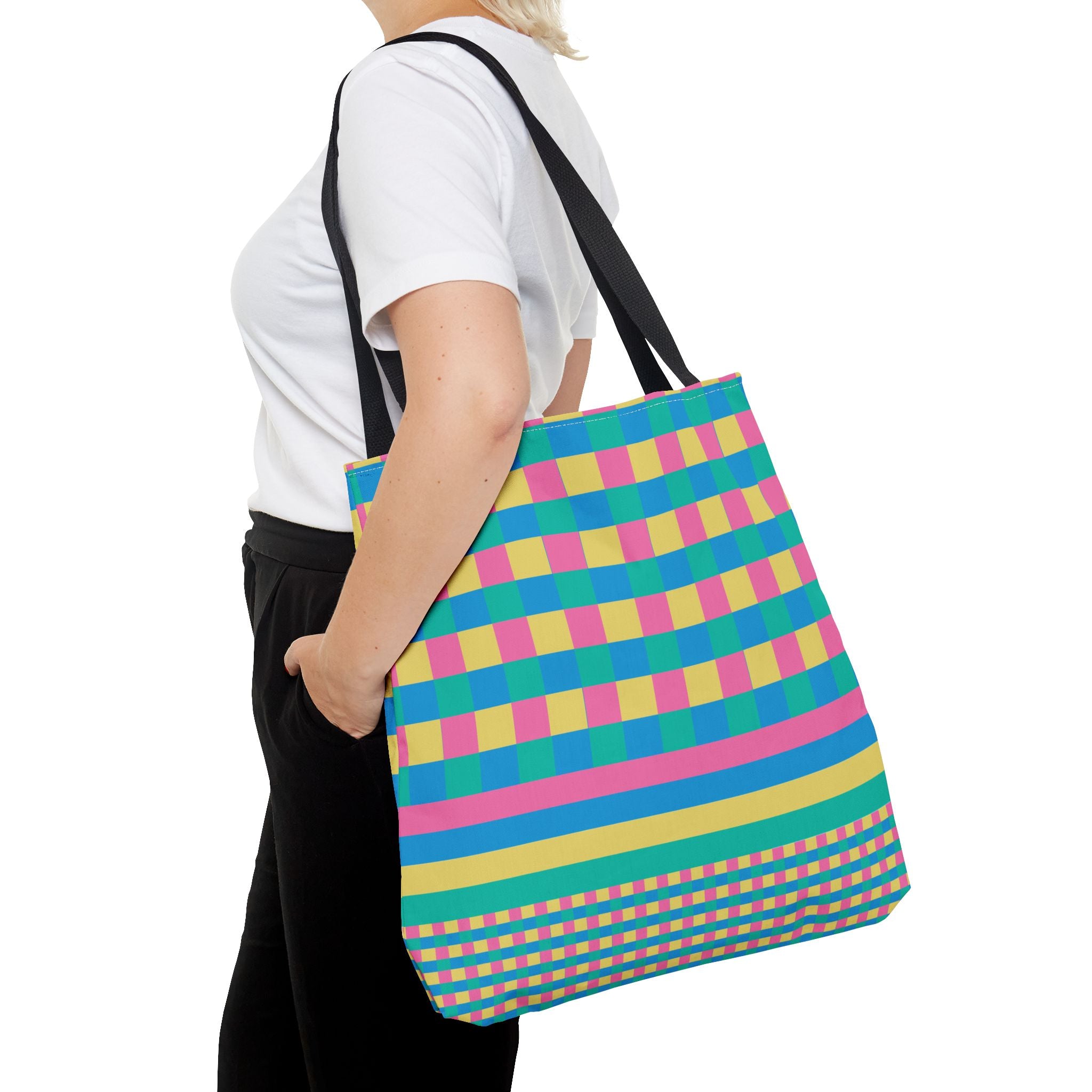 Colorblock Tote Bag