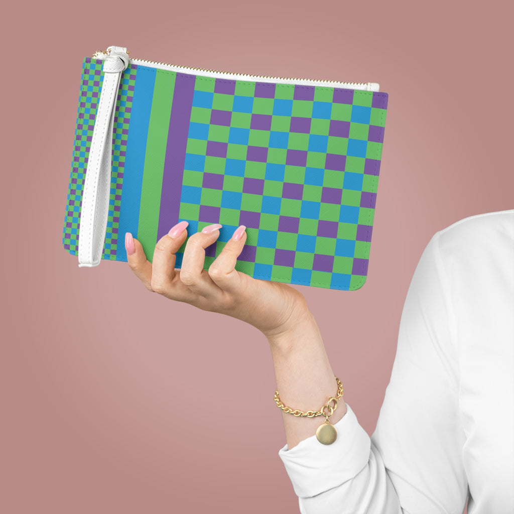 Colorblock Clutch Bag