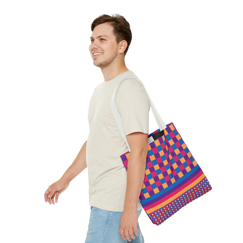 Colorblock Tote Bag