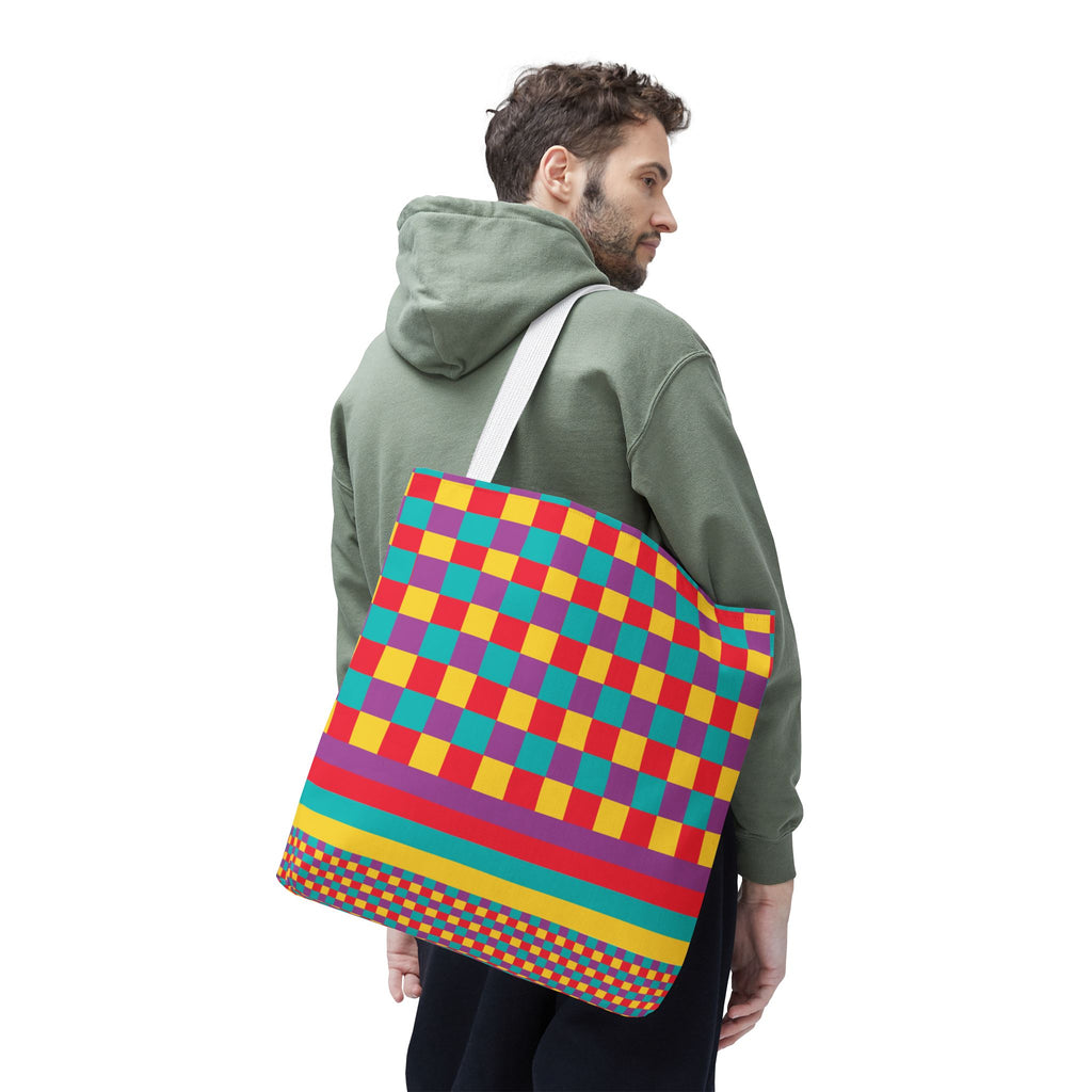 Colorblock Tote Bag