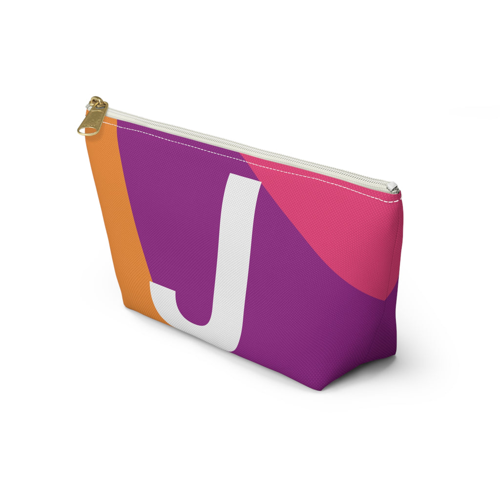 Colorblock Accessory Pouch — Monogram J T-Bottom Cosmetic Bag