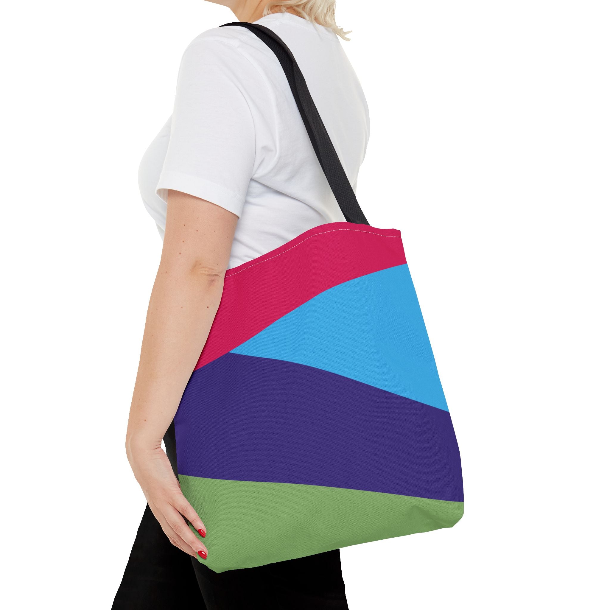 Colorblock Tote Bag