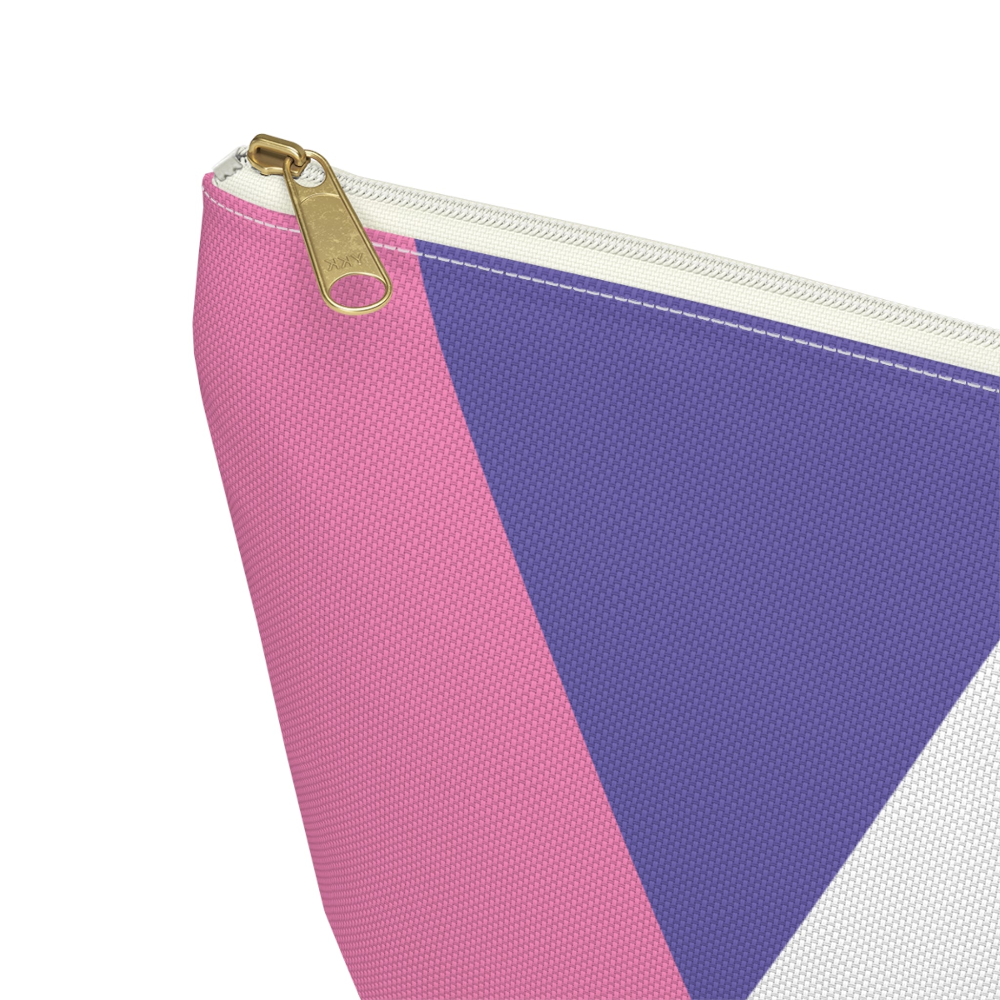 Initials Colorblock Accessory Pouch — Monogram A T-Bottom Cosmetic Bag