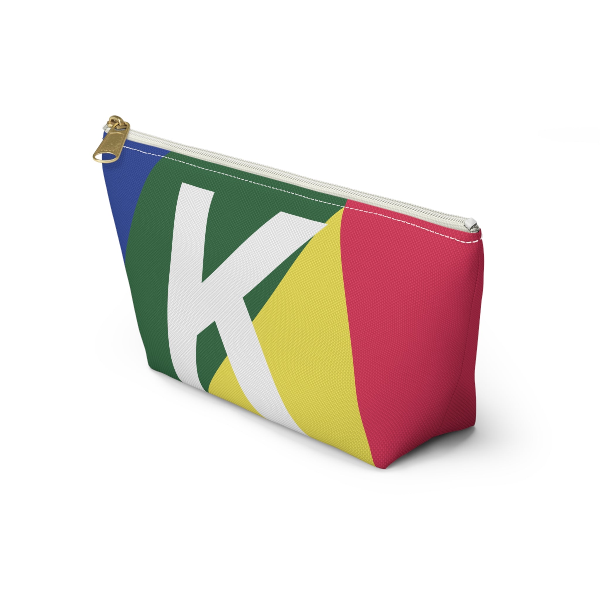 Colorblock Accessory Pouch — Monogram K T-Bottom Cosmetic Bag