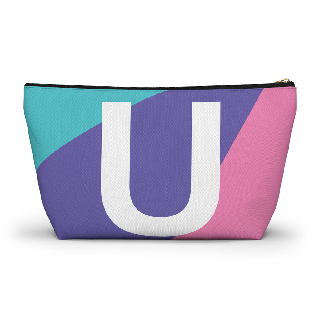 Colorblock Accessory Pouch — Monogram U T-Bottom Cosmetic Bag