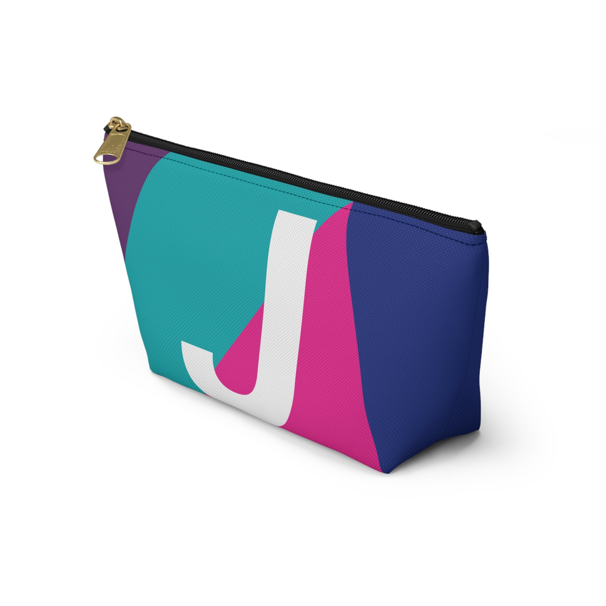 Colorblock Accessory Pouch — Monogram J T-Bottom Cosmetic Bag