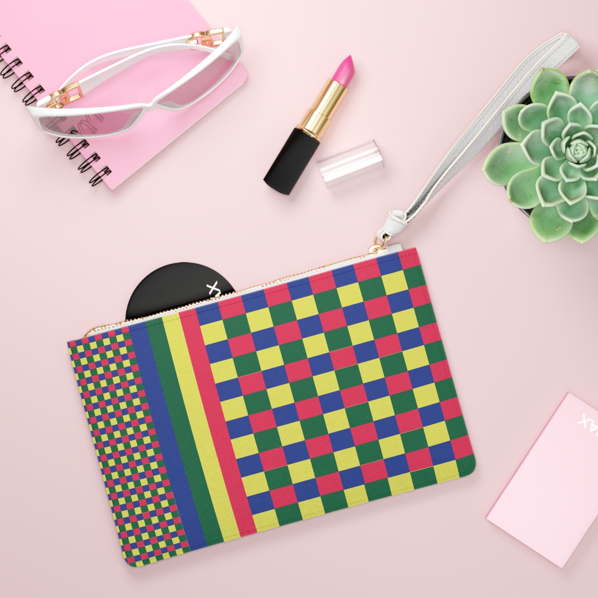Colorblock Clutch Bag