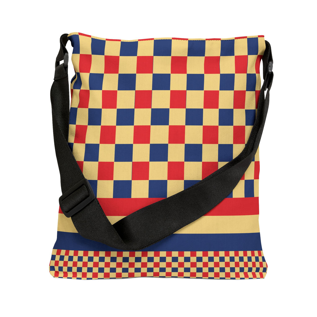Colorblock Geometric Tote Bag