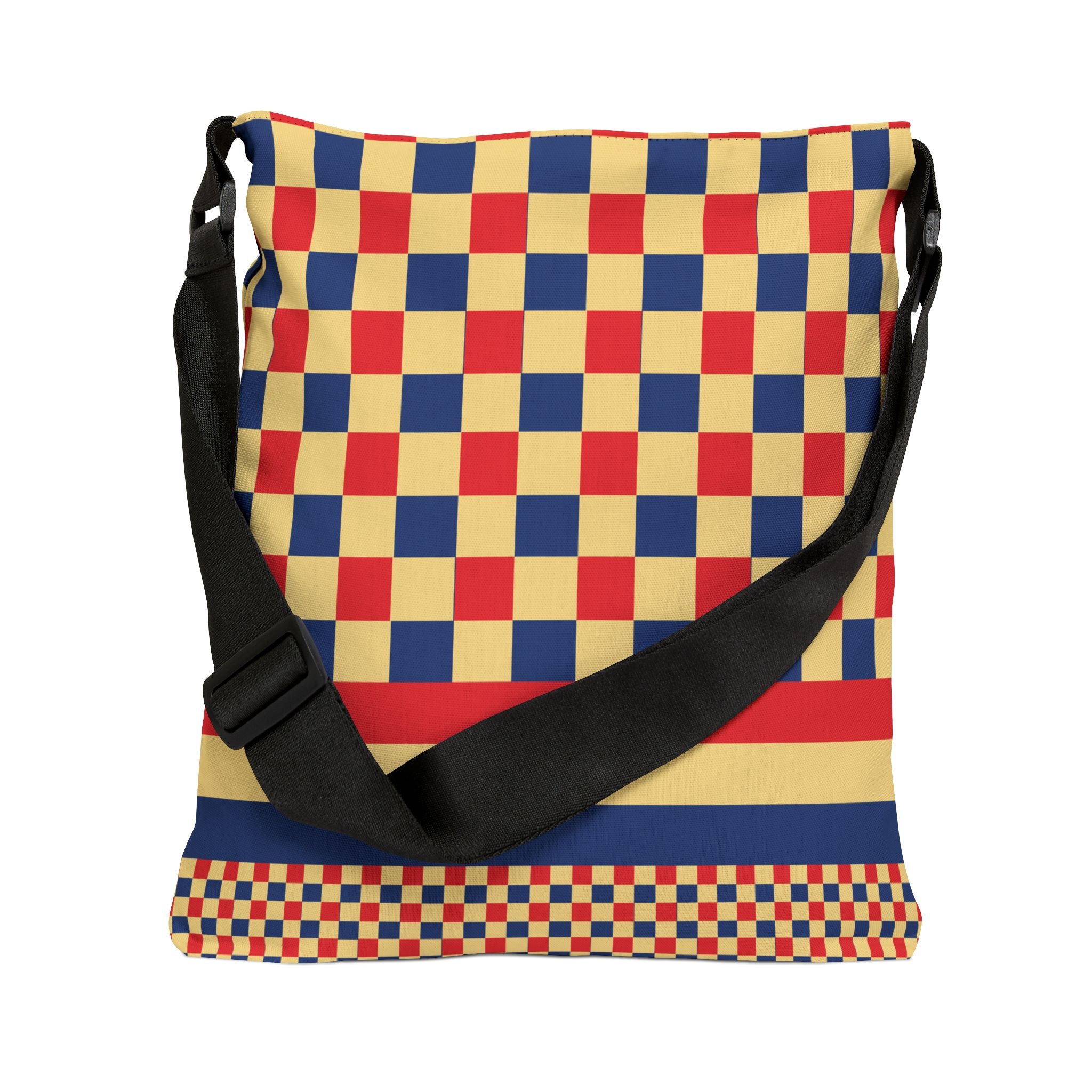 Colorblock Geometric Tote Bag