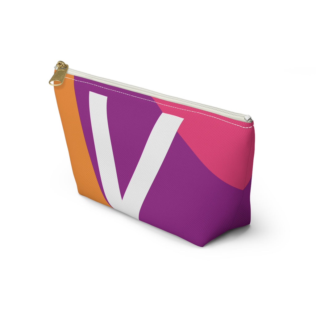 Colorblock Accessory Pouch — Monogram V T-Bottom Cosmetic Bag