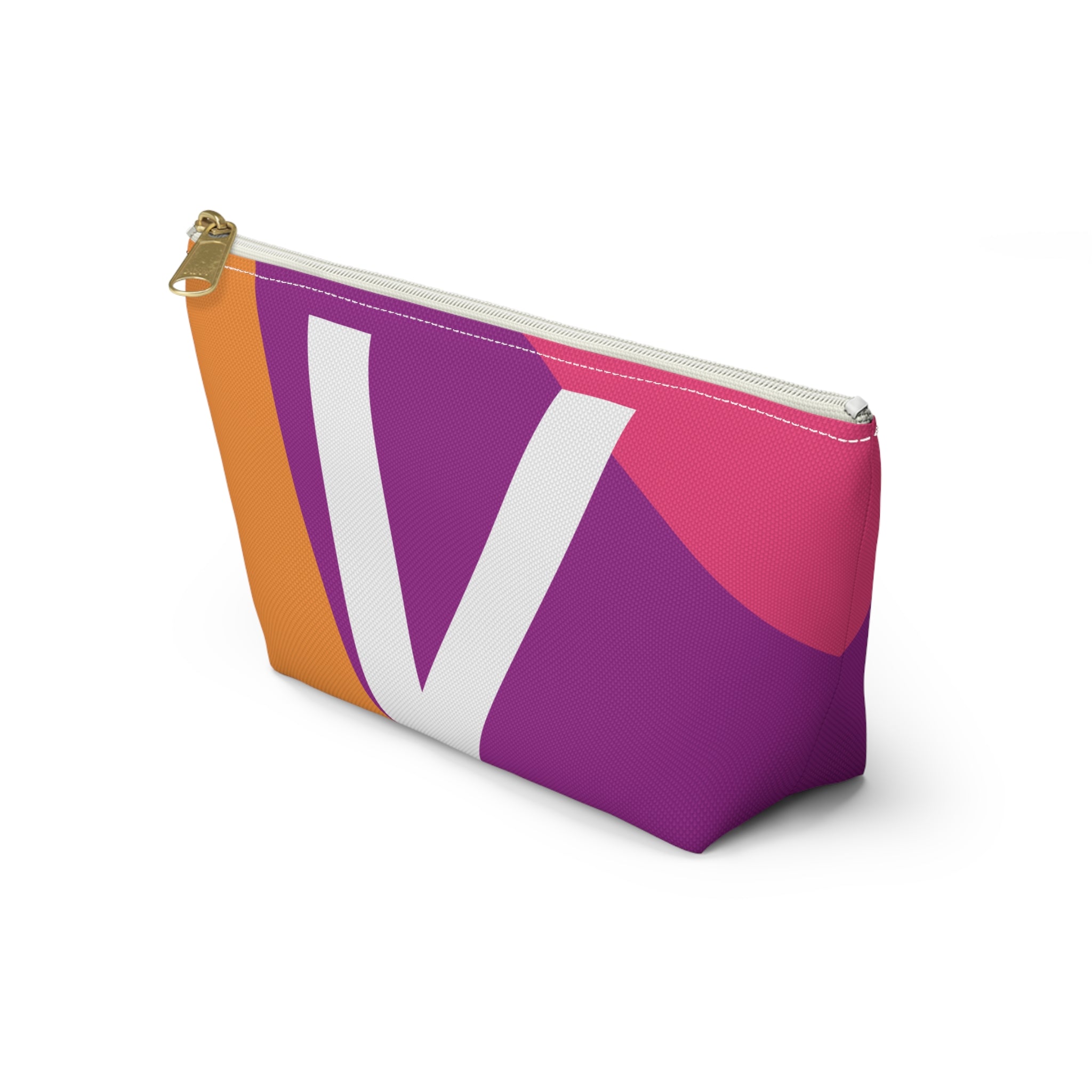 Colorblock Accessory Pouch — Monogram V T-Bottom Cosmetic Bag