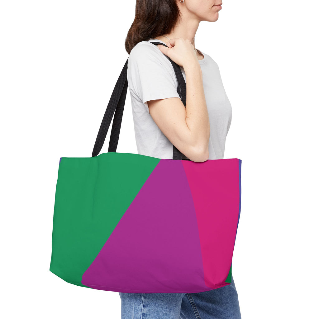 Colorblock Tote Bag
