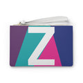 Monogram 'Z' Colorblock Clutch Bag — Bold Geometric Wristlet for Everyday & Gifts