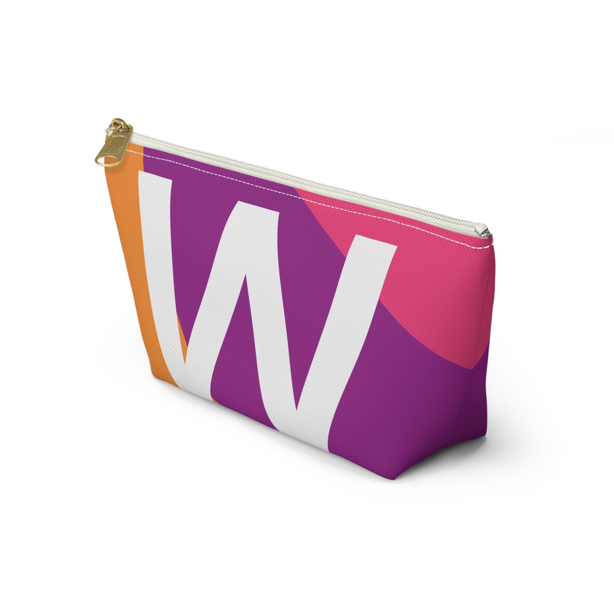 Colorblock Accessory Pouch — Monogram W T-Bottom Cosmetic Bag