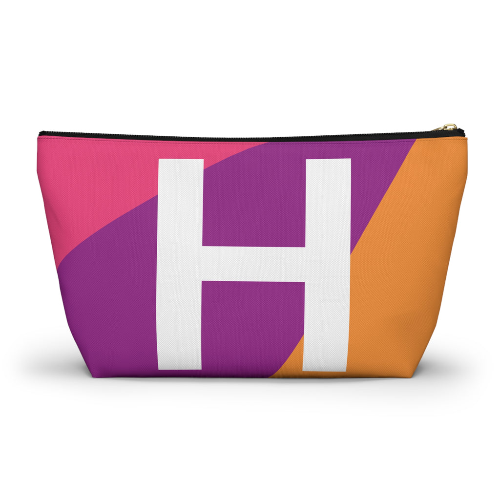 Colorblock Accessory Pouch — Monogram H T-Bottom Cosmetic Bag