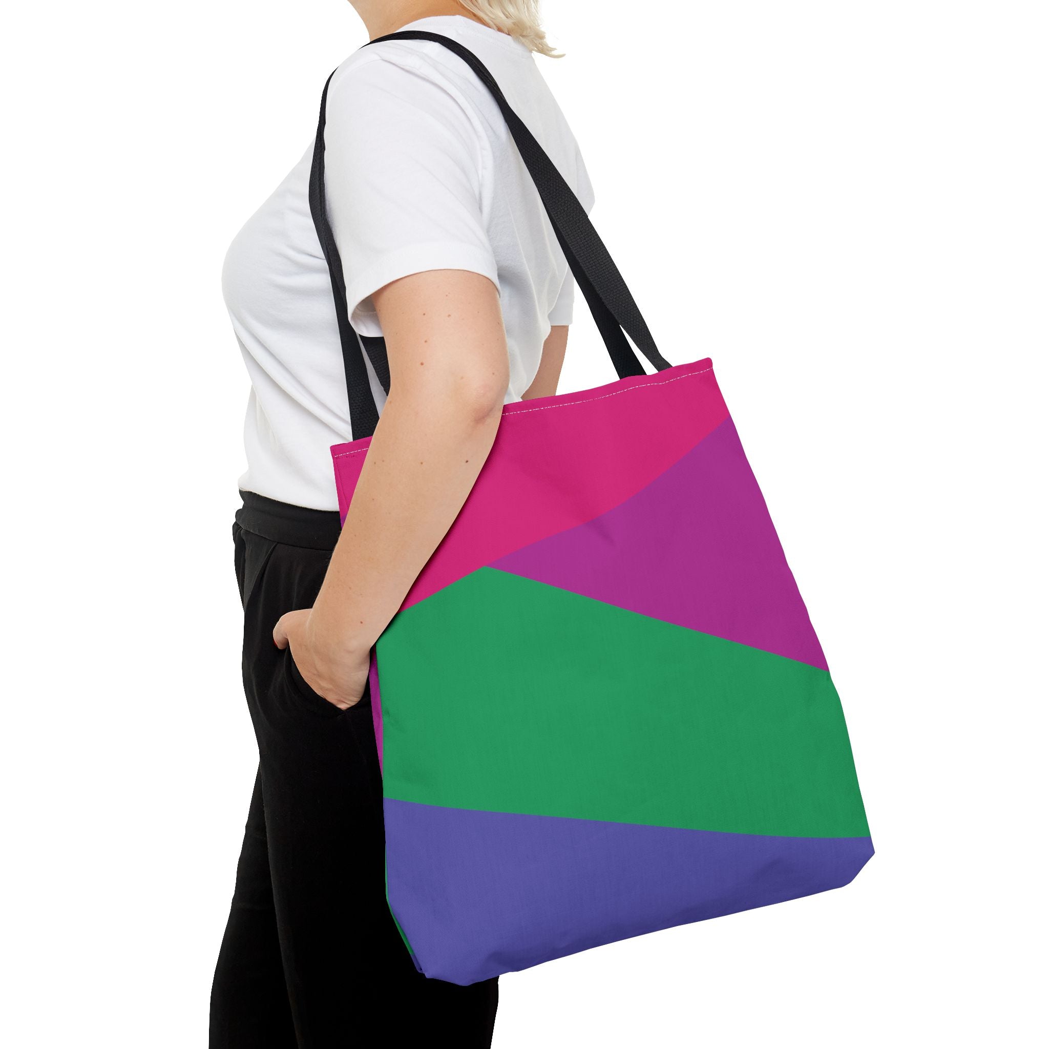 Colorblock Tote Bag