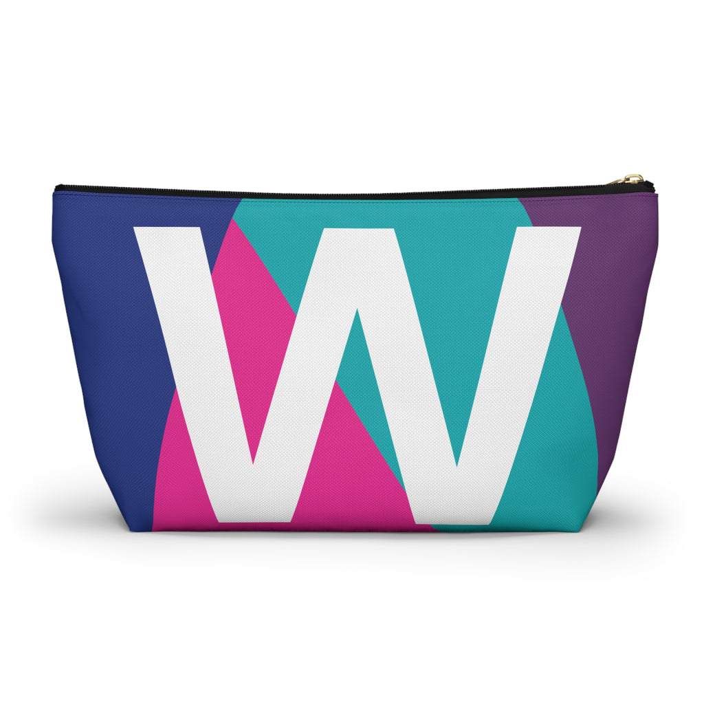 Colorblock Accessory Pouch — Monogram W T-Bottom Cosmetic Bag