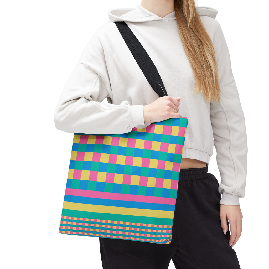 Colorblock Tote Bag