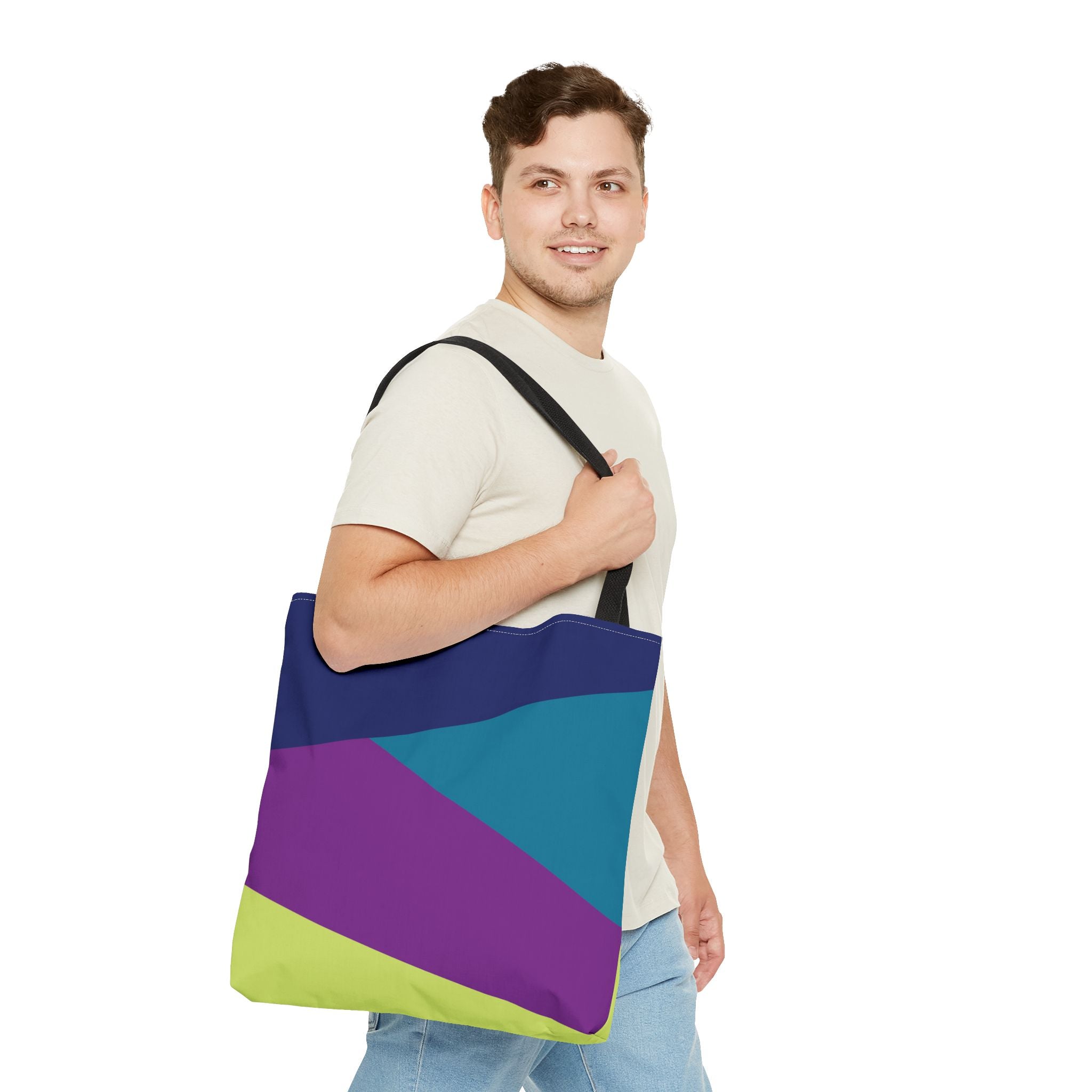 Colorblock Tote Bag