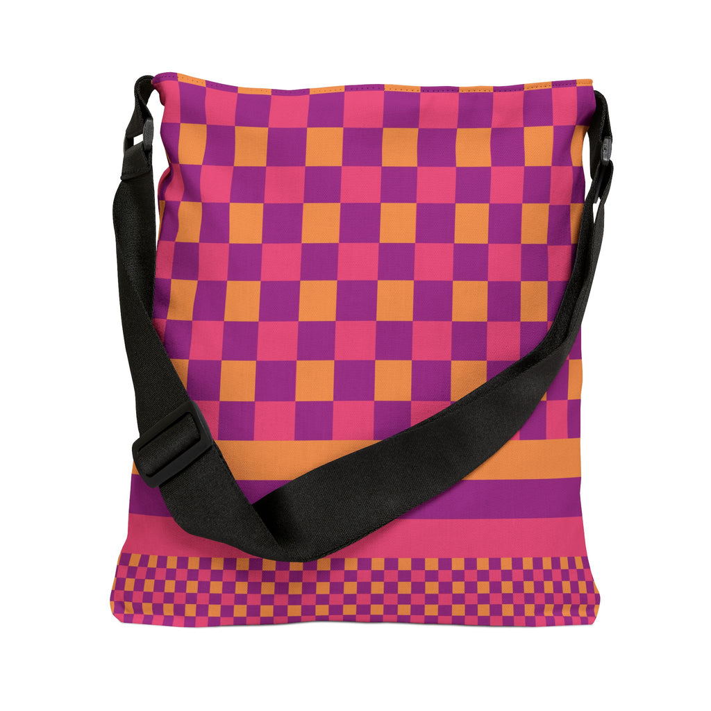 Colorblock Geometric Tote Bag