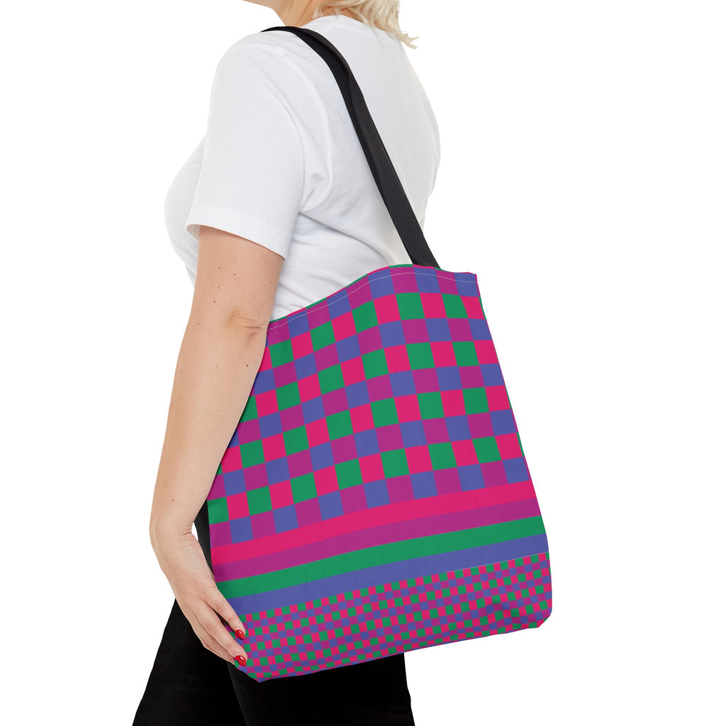 Colorblock Tote Bag