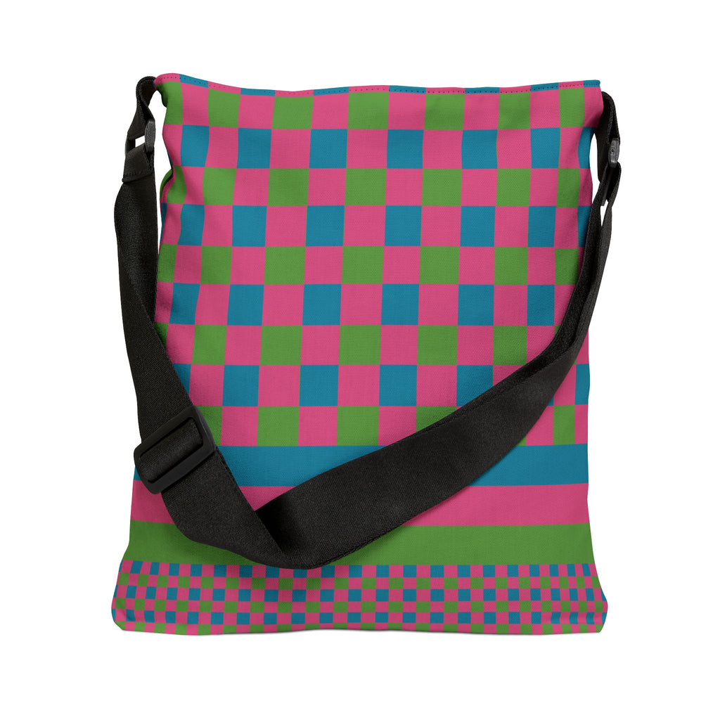 Colorblock Geometric Tote Bag