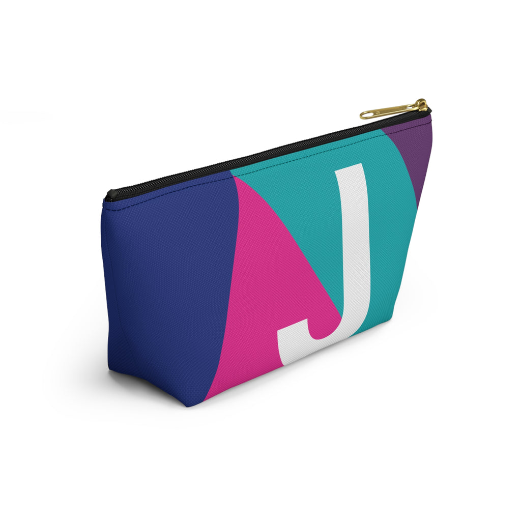 Colorblock Accessory Pouch — Monogram J T-Bottom Cosmetic Bag